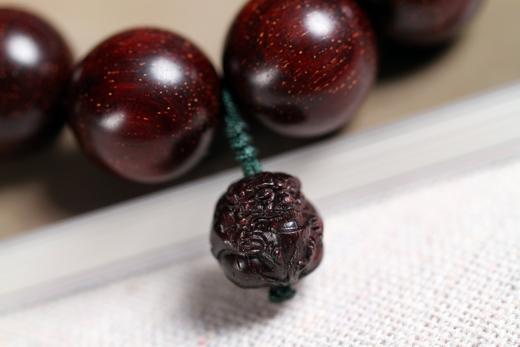 XYZT0357°招财进宝/貔貅小叶紫檀满星手串 商品图4