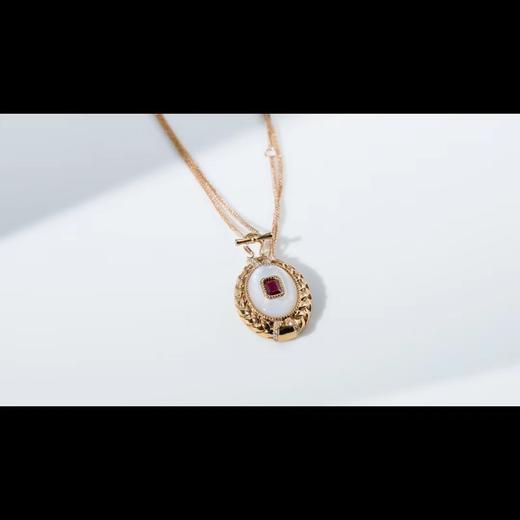 WINZA彣莎MY WINZA18K金红宝石钻石吊坠 商品图0