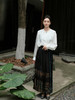 盛唐婧 |真丝香云纱重缎马面裙-蓝边 商品缩略图7