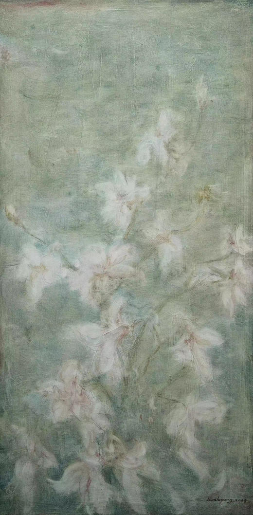 罗仕鹏《谧兰》原作 商品图0