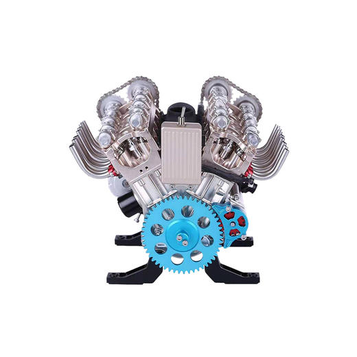 TECHING/土星文化 八缸发动机模型金属拼装模型 商品图0