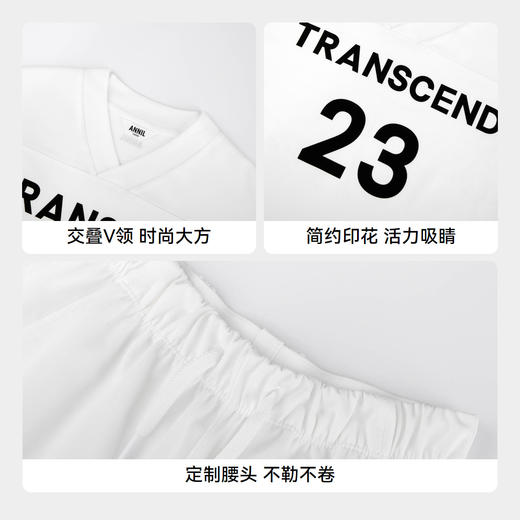 男女童光感液氨V领短袖套装夏季新款安奈儿童装EM421164 商品图4