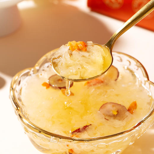 『速食燕窝银耳羹』冲泡即食，软糯香滑，宛如鲜炖，15g可泡1碗，印尼雨林燕窝+有机本草银耳 商品图1