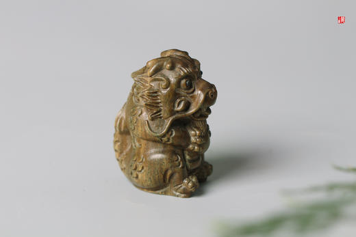 【瑞龙】绿檀龙摆件 商品图1