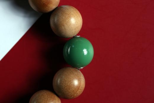 DQ0260°印度老山檀香&925银五路财神符手串 商品图2