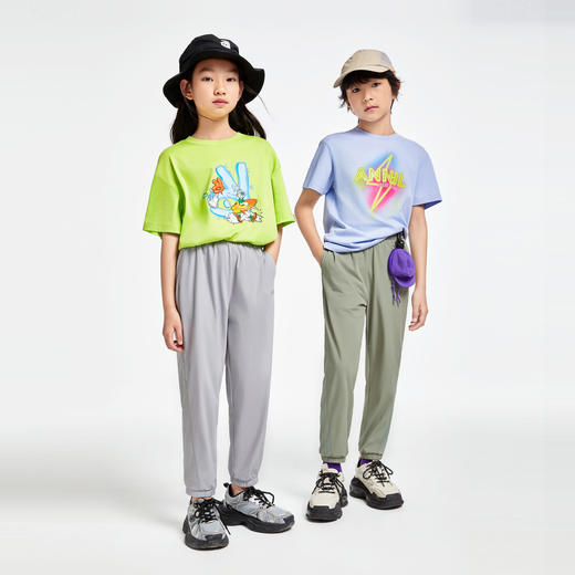 男女童全腰梭织长裤防蚊裤夏季新款安奈儿童装EM426183 商品图3