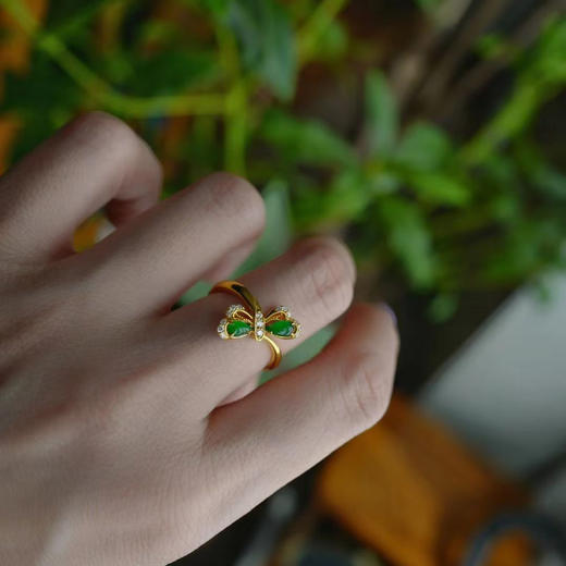 龢盒原创 停在指尖的蜻蜓戒指 商品图5