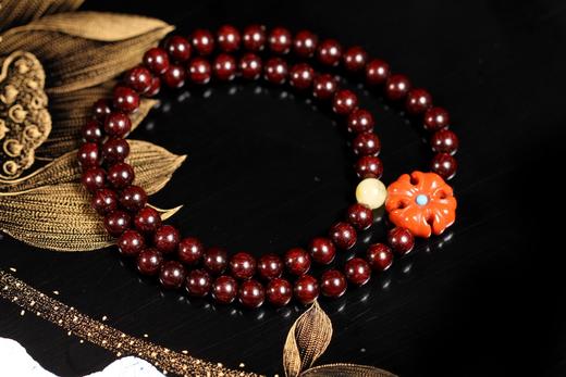 XYZT0596°克罗心·印度小叶紫檀双圈手持手串0.5 商品图1