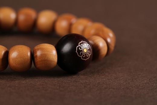 DQ0042°印度老山檀香老珠型手饰手串 商品图3