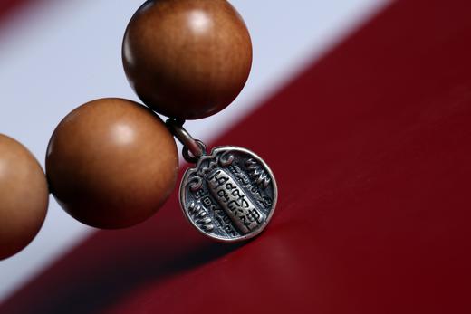 DQ0260°印度老山檀香&925银五路财神符手串 商品图7