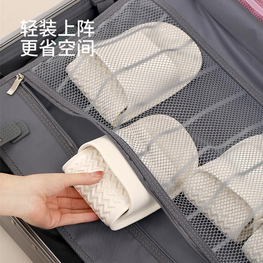 FaSoLa便携式旅行拖鞋折叠新款男女出差专用浴室洗澡防滑沙滩凉鞋 商品图2