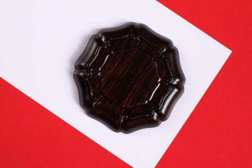 LP0124-4°紫光檀葵口茶杯垫 商品图3