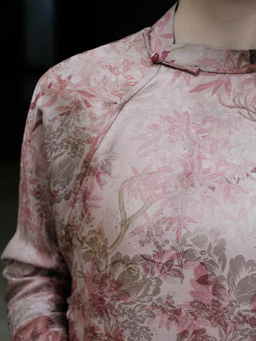 盛唐婧 |真丝提花异色罗长衫 商品图2