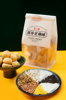 （杭州老字号）翠沁斋茯苓芝麻酥（袋）100克