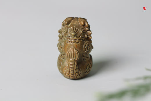 【瑞龙】绿檀龙摆件 商品图2