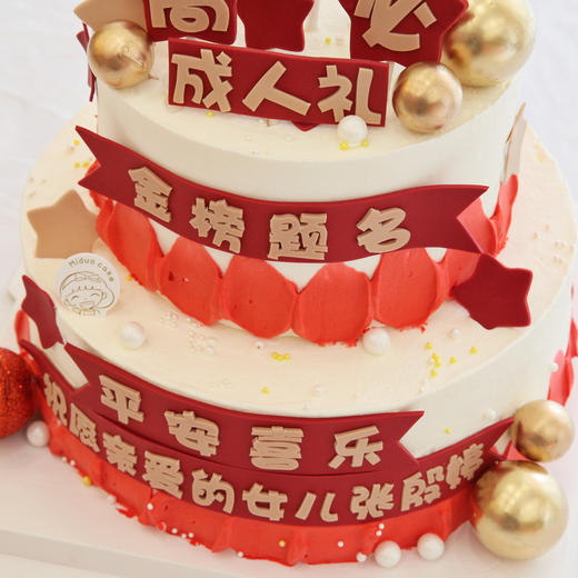 高考 成人礼 前程似锦 金榜题名 祝贺 活动蛋糕 商品图2