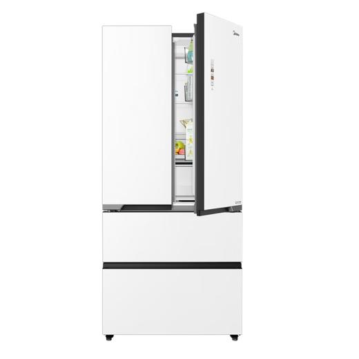 美的（Midea）冰箱520升法式四门60cm薄纯平全嵌超净科技除菌保鲜智能家用大冰箱BCD-520WUFGPZM凝光白 商品图6