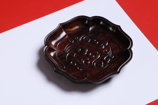 LP0124-1°紫光檀莲花祥云茶杯垫 商品图4