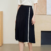 玳莎百褶叠片半裙2024新款通勤夏季垂坠感小个子撞色包边半身裙  EB34304 商品缩略图2