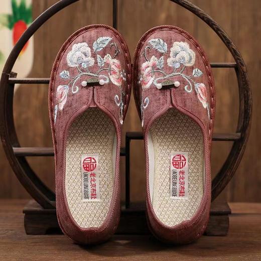 老北京布鞋女闰月鞋平底妈妈鞋软底中老年休闲鞋奶奶鞋舒适老人鞋_ym 商品图1