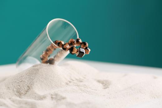 ZGT0068°紫光檀&黄杨木榫卯手串 商品图3