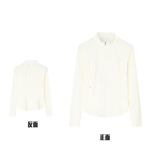 【L断码】安踏冠军全天候系列 冰丝立领外套女士夏季白色修身上衣162420701【无货退款】 商品图0