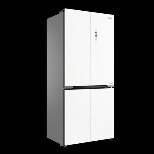 美的（Midea）十字对开门四门风冷无霜一级能效双变频智能净味大容量家用电冰箱 零嵌底部散热BCD-519WSGPZM 极地白/墨影灰 商品图2