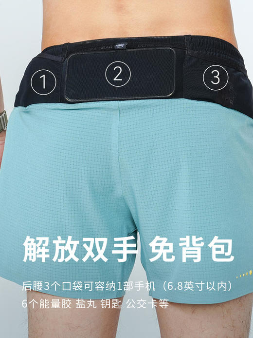 优极UG 轻量竞速三兜跑步短裤（金标） 商品图3
