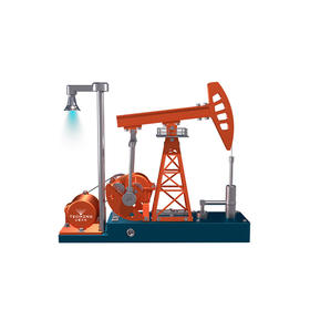 TECHING/土星文化 钻井平台抽油机金属拼装模型