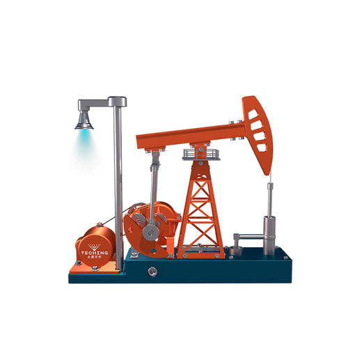 TECHING/土星文化 钻井平台抽油机金属拼装模型 商品图0