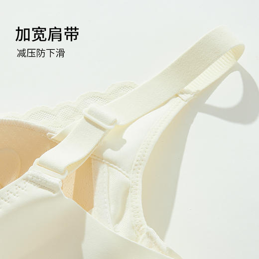 雅黛丽内衣女薄款大胸显小洞洞杯透气文胸无钢圈性感蕾丝美背胸罩 商品图7