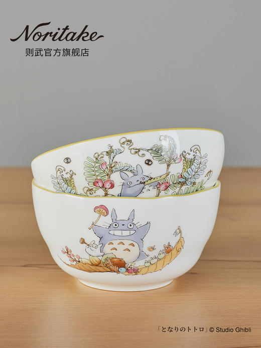 Noritake则武 TOTORO经典龙猫家用骨瓷饭碗日式可爱面碗餐具 商品图1