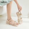 Safiya/索菲娅2024夏季民族风露趾软底两穿沙滩凉鞋 SF42115020 商品缩略图6