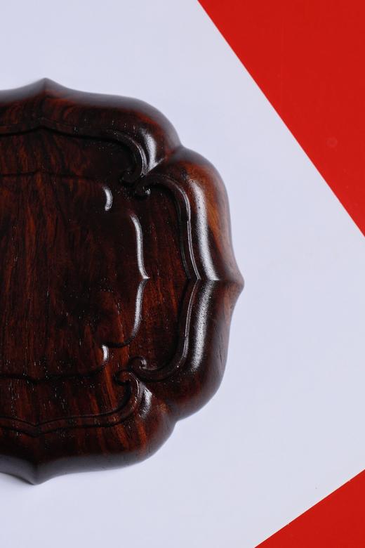 LP0124-1°紫光檀莲花祥云茶杯垫 商品图8