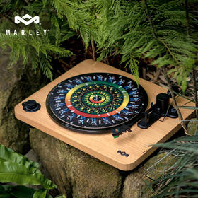 马利之家黑胶唱片机马利音质复古留声机cd机播放器怀旧木质风格家用送礼 Stir it up LUX