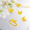 「追光」星蝶黄金足金爆闪蝴蝶耳饰耳钉 商品缩略图3