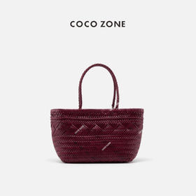 COCO ZONE2024复古轻奢编织手提包气质百搭通勤单肩包CC2B0770