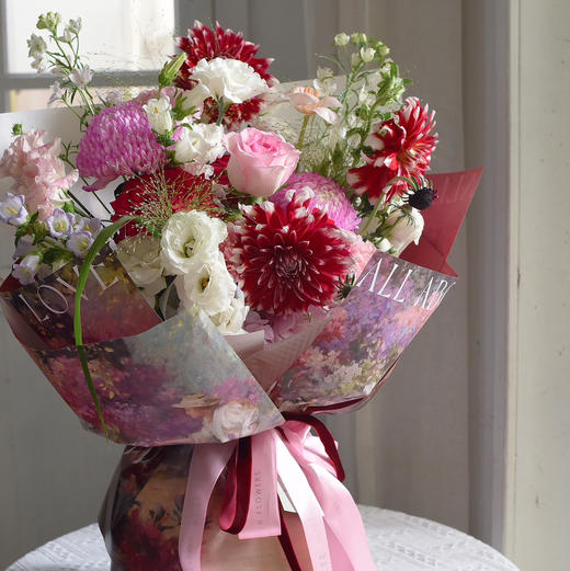 《她的花园》大丽花春日阳光感花束 商品图1