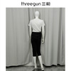 Threegun三枪 水洗牛仔女士直筒七分裤-60881B011 商品缩略图2