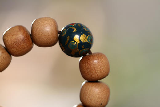 DQ0053°印度老山檀香老珠型手饰手串 商品图5