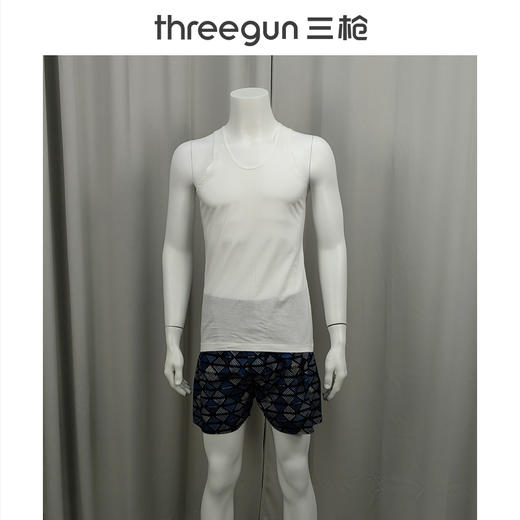 Threegun三枪 有机棉男背心(二枚装)-30635A111 商品图0