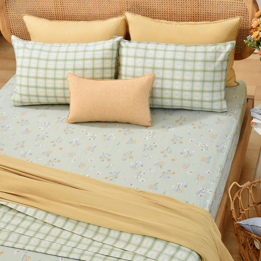 花舞系列床笠床罩纯棉四季可用定制 商品图0