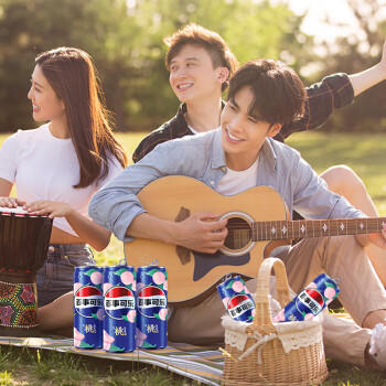 百事可乐Pepsi 太汽系列 白桃乌龙味 碳酸饮料汽水细长罐 330ml*12 整箱装 商品图0
