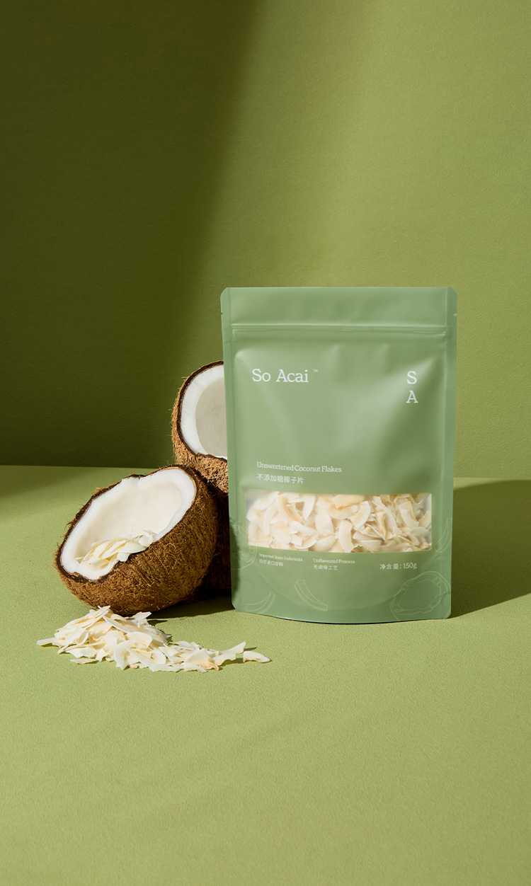 不添加糖椰子片