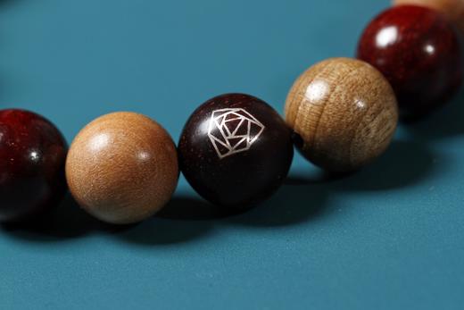 DQ0191°多宝珠紫檀/金丝楠木手串1*18 商品图6