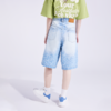 ACEYKYB黄子韬提花牛仔裤2025夏季新款水洗做旧复古百搭五分短裤 商品缩略图1