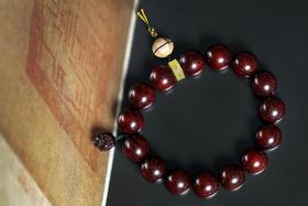 XYZT0357°招财进宝/貔貅小叶紫檀满星手串