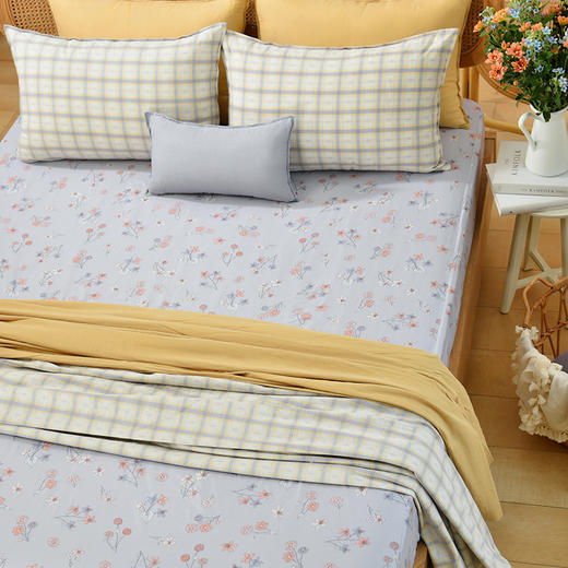 花舞系列床笠床罩纯棉四季可用定制 商品图3