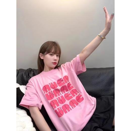 【更柔，更滑，更透气！】2024年夏季宽松潮牌 半袖纯棉 设计感上衣百搭 圆领T恤女短袖-QQ 商品图10