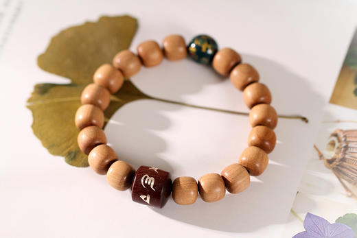 DQ0053°印度老山檀香老珠型手饰手串 商品图0